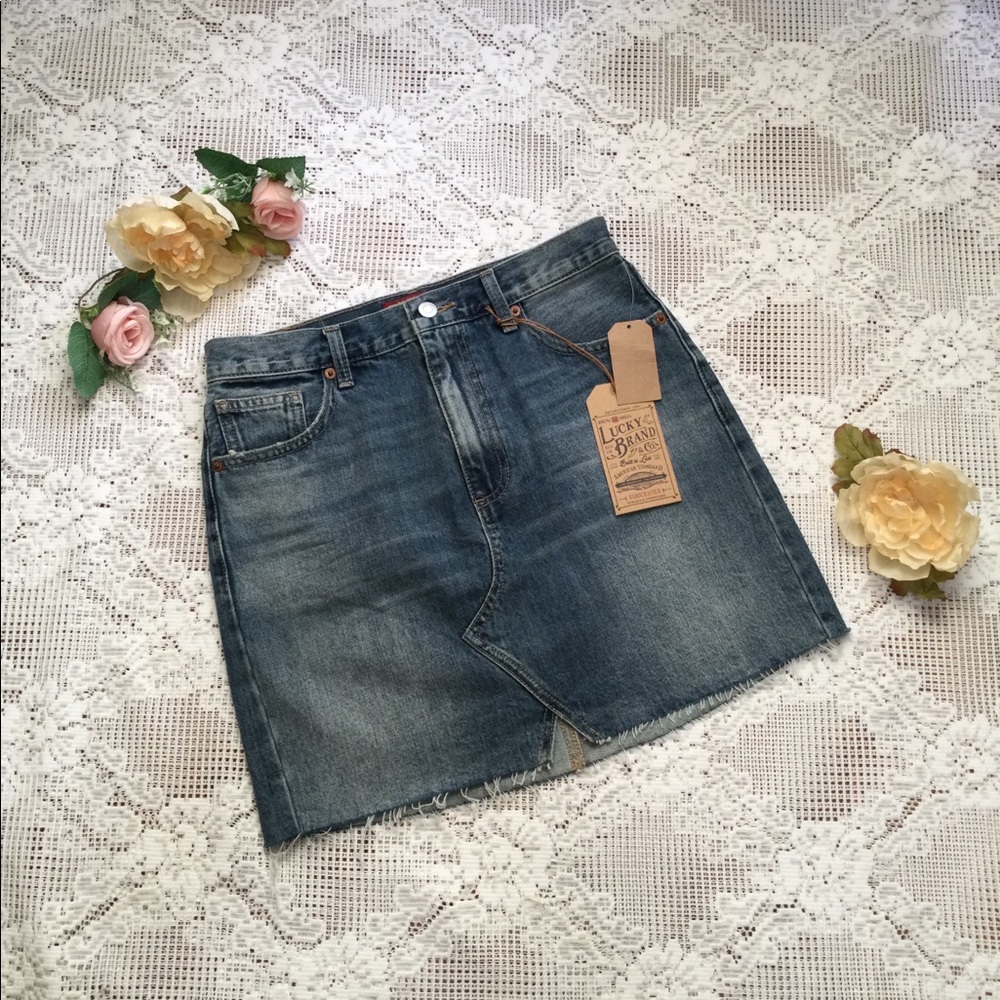 Lucky Brand Womens Jean Skirt Size 2/26